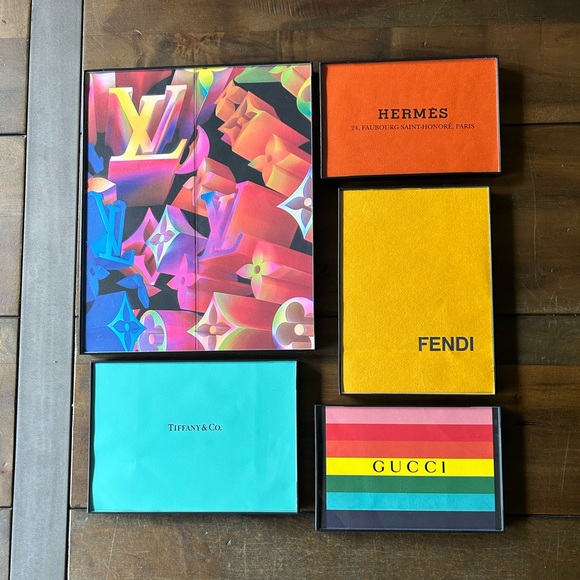 Custom glass framed authentic luxury bag wall art set